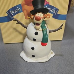 Disney Tigger Snowman Ornament Holiday Charm